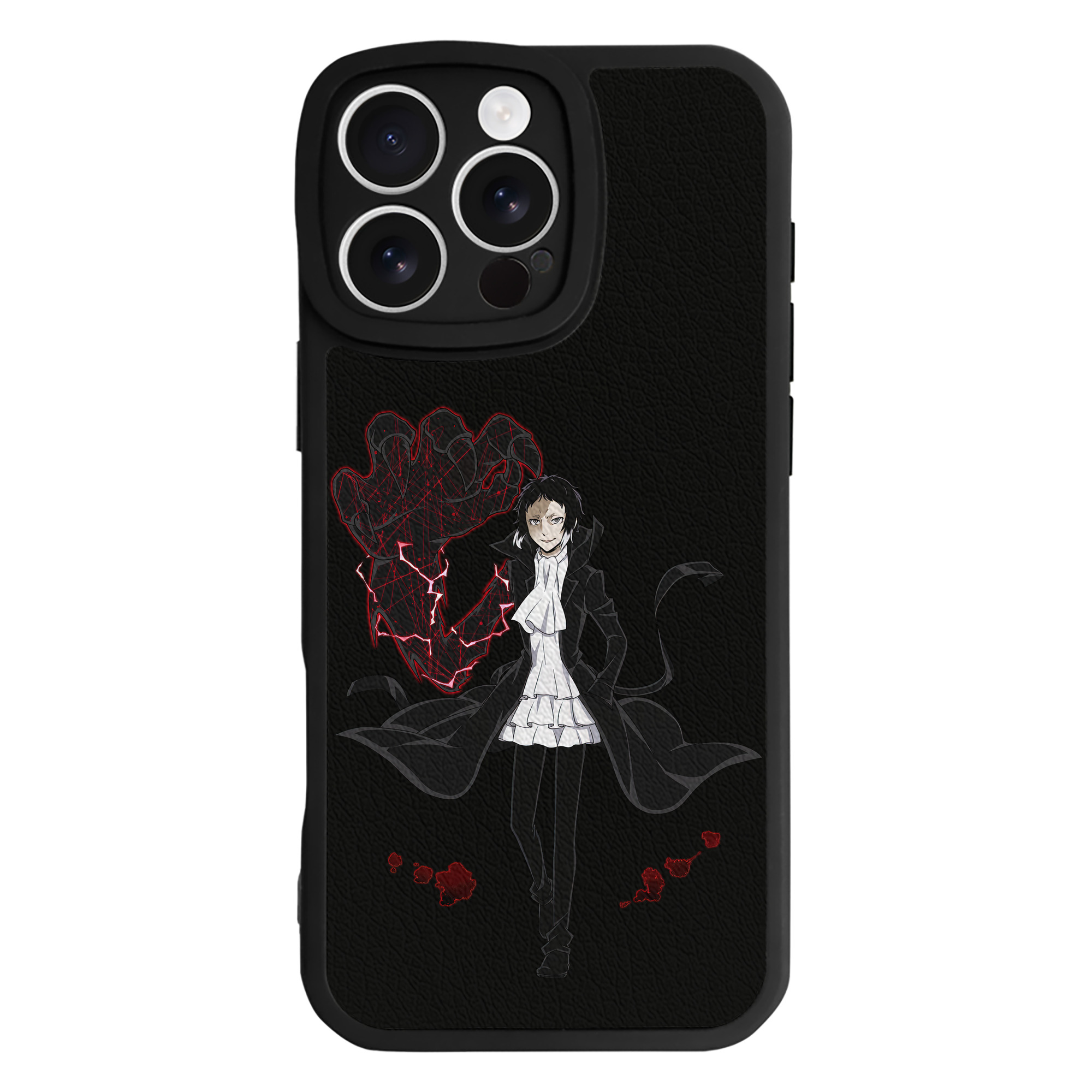 （画像用） 文豪ストレイドッグス Bungo Stray Dogs 【iPhone 16シリーズ対応】シリコンスマホケース（レザー調） 材質：シリコン